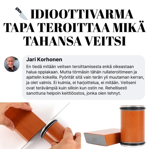 Tylsät veitset? Eivät enää.
