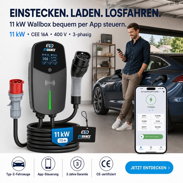 11 kW Wallbox – Jetzt 50 € sparen