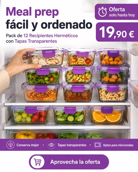 Set 24 Recipientes Herméticos