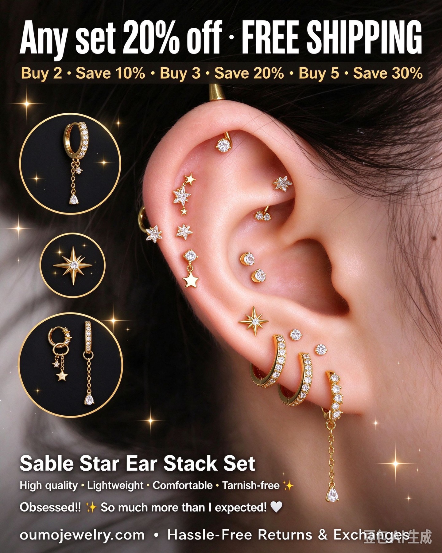 Any set 20% off · free shipping · Combination Offers 【Buy 2 Save 10%/ Buy 3 Save 20%/Buy 5 Save 30%】