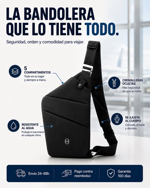Trekka™ La MEJOR Bandolera Antirrobo Que Encontrarás