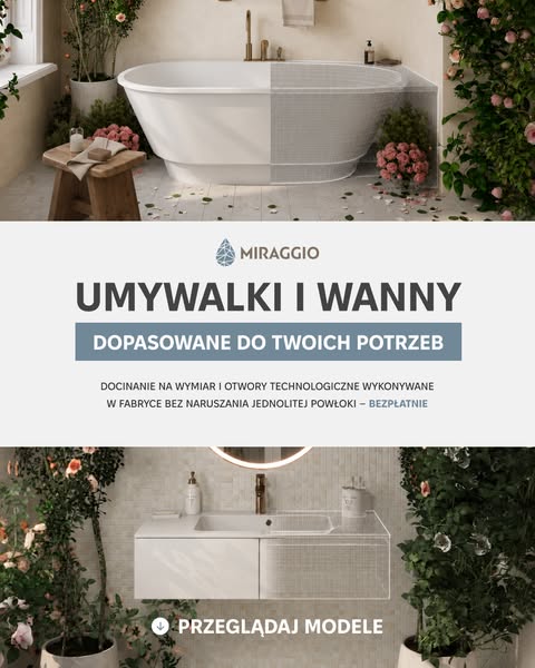 Сeramika łazienkowa do cięcia