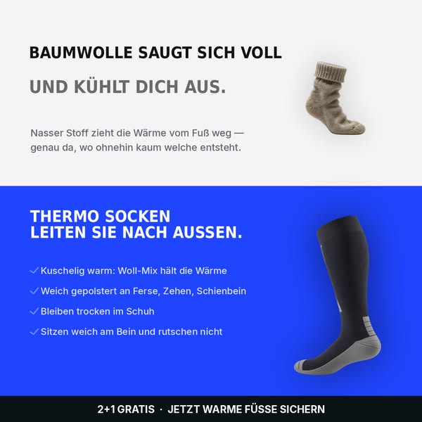 Endlich warme Füße
