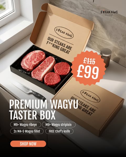 Try Premium Wagyu + FREE Chef's Knife