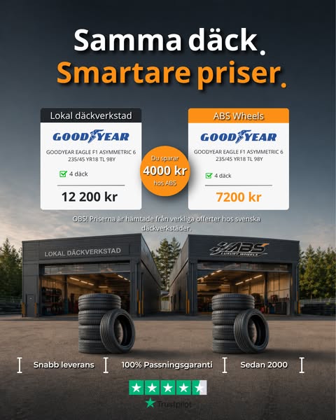 Varför betala mer för samma däck?