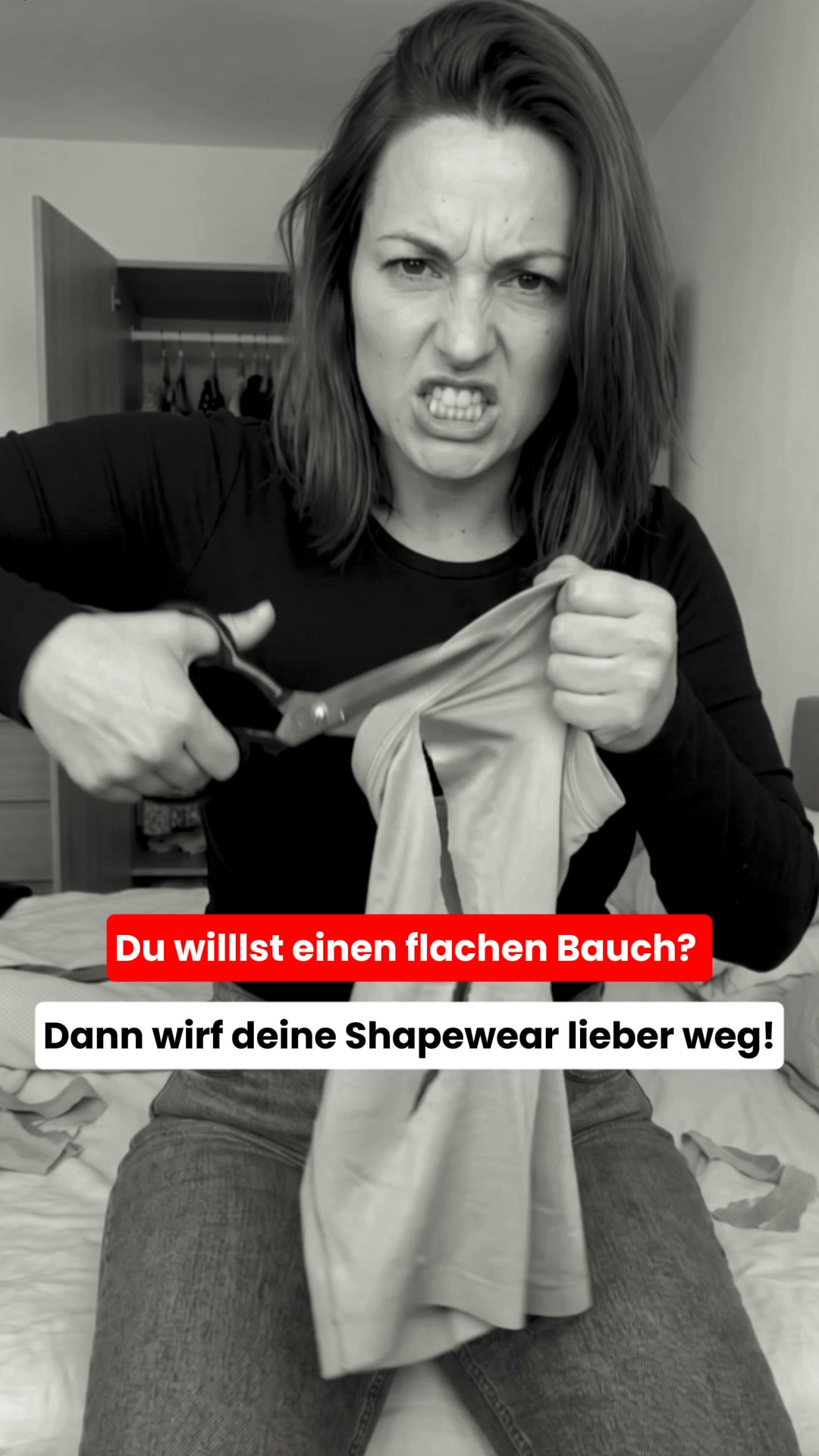 Sanduhrfigur ab dem ersten Anziehen