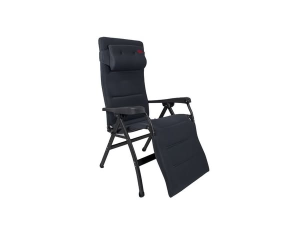 Crespo kampeer relaxstoel ap-242 air-deluxe ergo grijs kleur 86