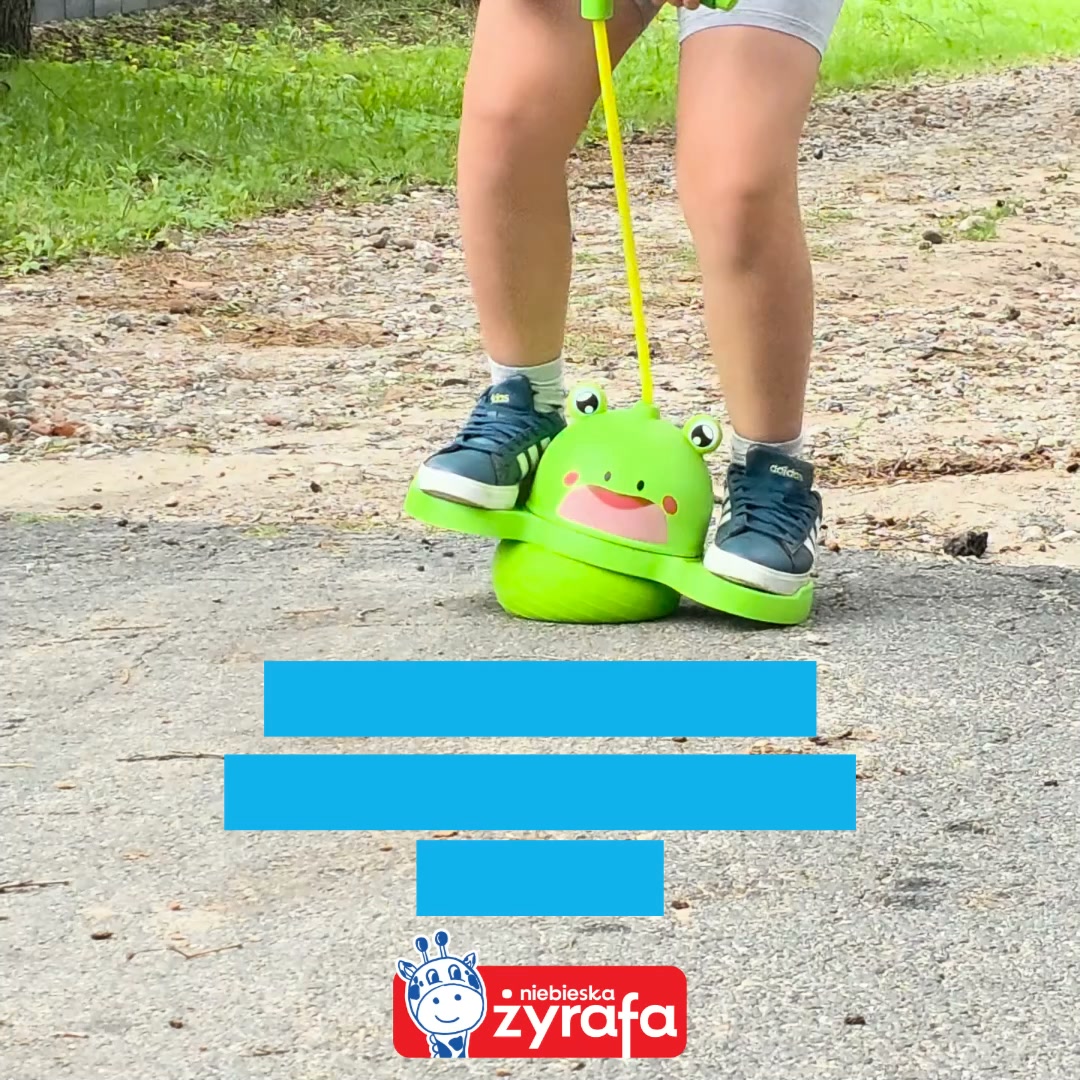 Piłka do skakania z uchwytem - żabka
