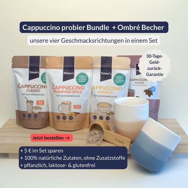 Cappuccino Probierbundle + Becher