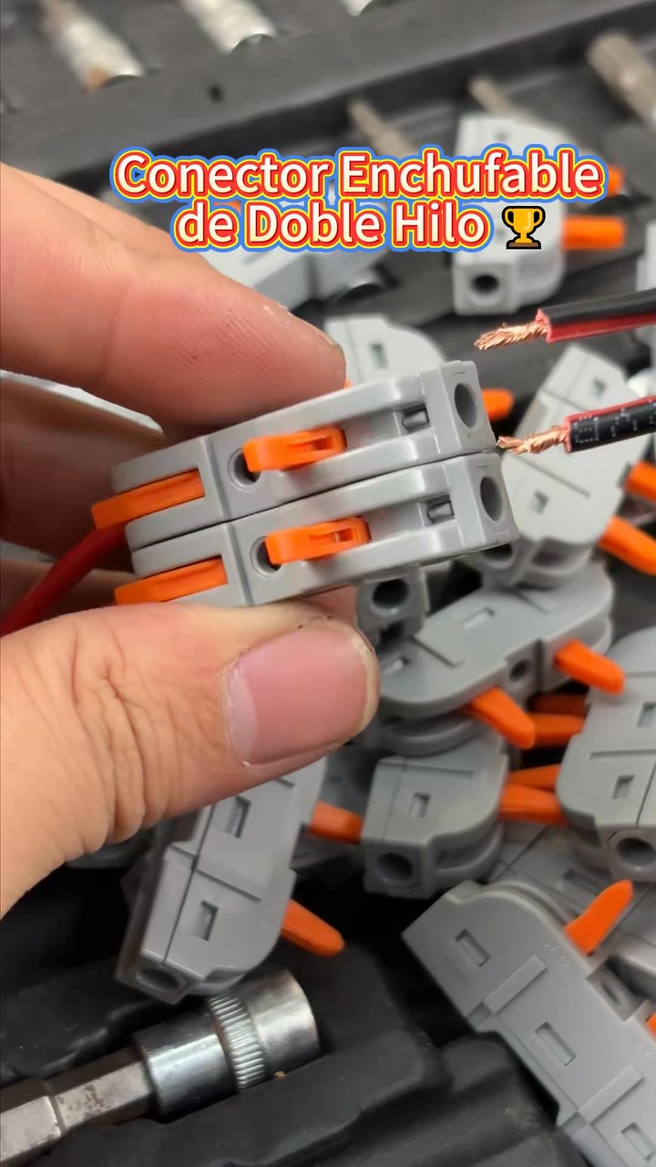 Universal Quick Lever Electrical Wire Connectors (24-12 AWG) Assortment (50/100Pcs) + Wire Stripper