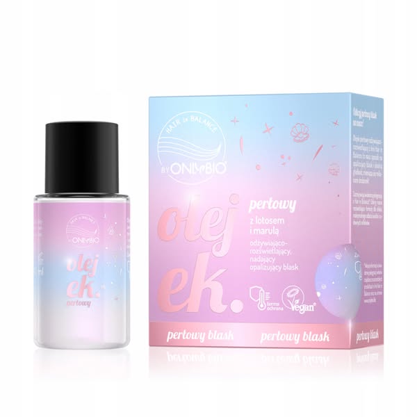 OnlyBio Hair in Balance olejek do włosów perłowy rozświetlający opalizujący 20ml