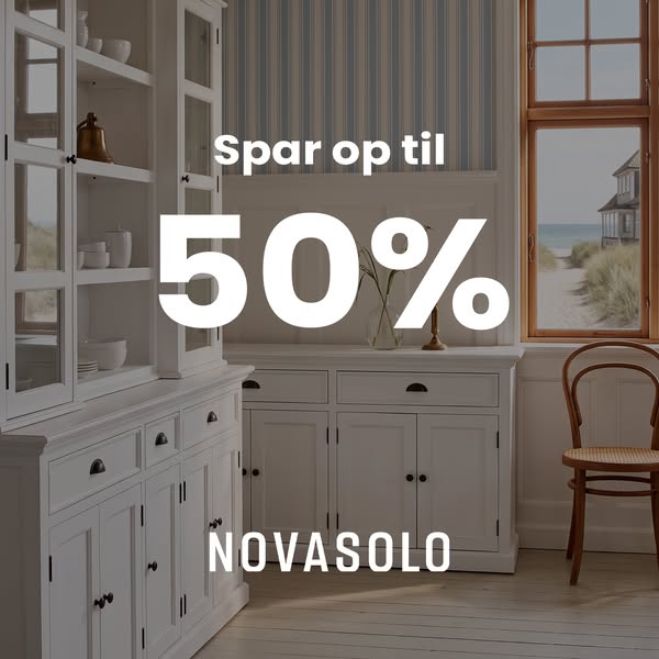 50% på udvalgte møbler