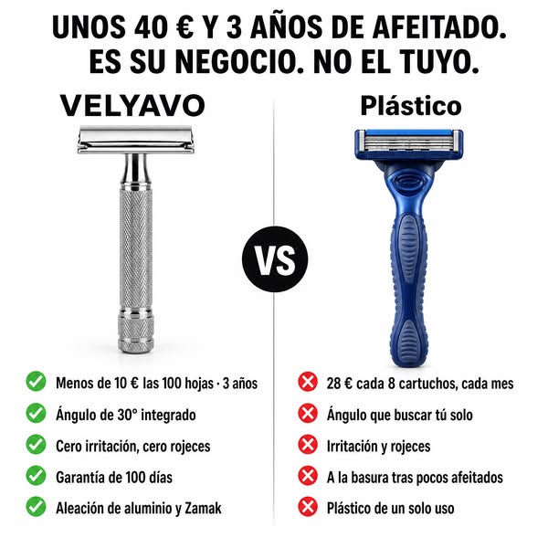 Sin cortes. Sin granitos. Sin irritación.