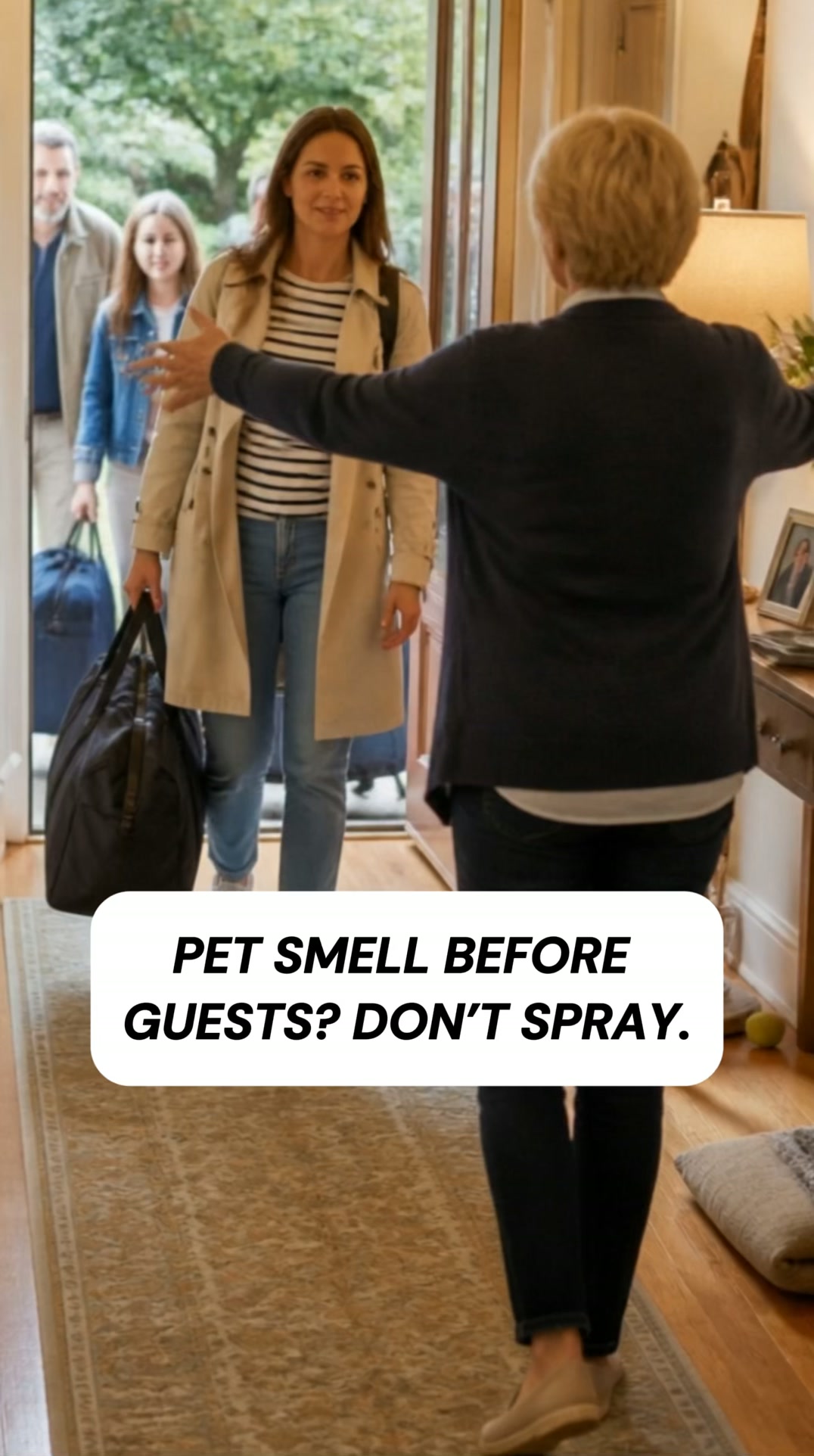 Read the caption to stop pet smell