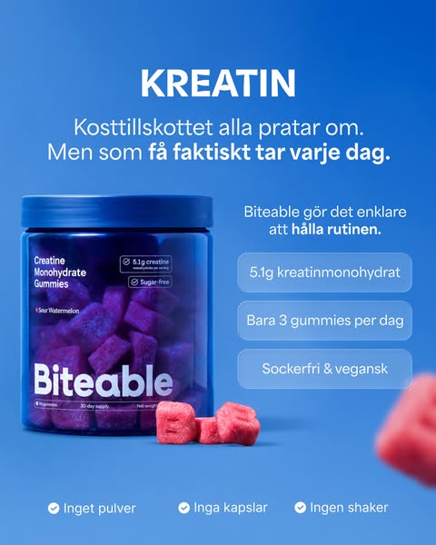 Kreatinet du faktiskt håller fast vid
