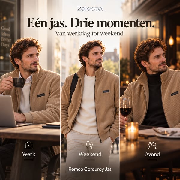 Remco Corduroy Jas | Nu €69,95
