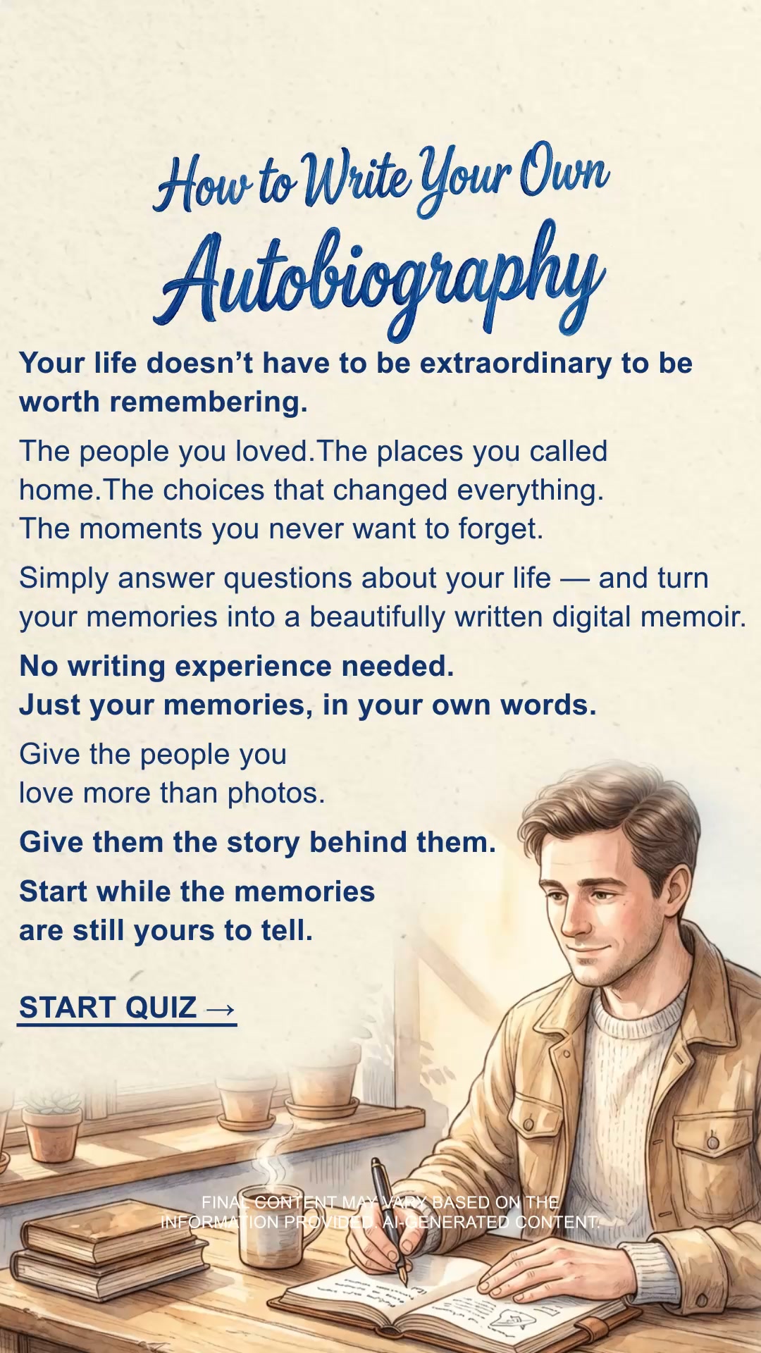 Turn Memories Into Your Life Story