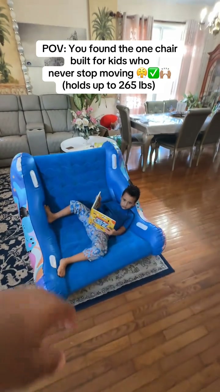 Inflatable Sensory Rocker for Kids | Built-in Pump, Supports Up to 265lbs