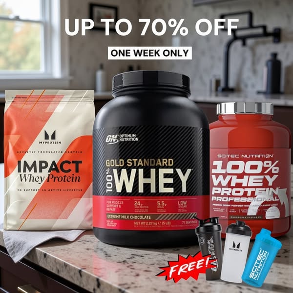 FLASH SALE | Up to 70% OFF Premium Whey Protein – Only 7 Days Left!