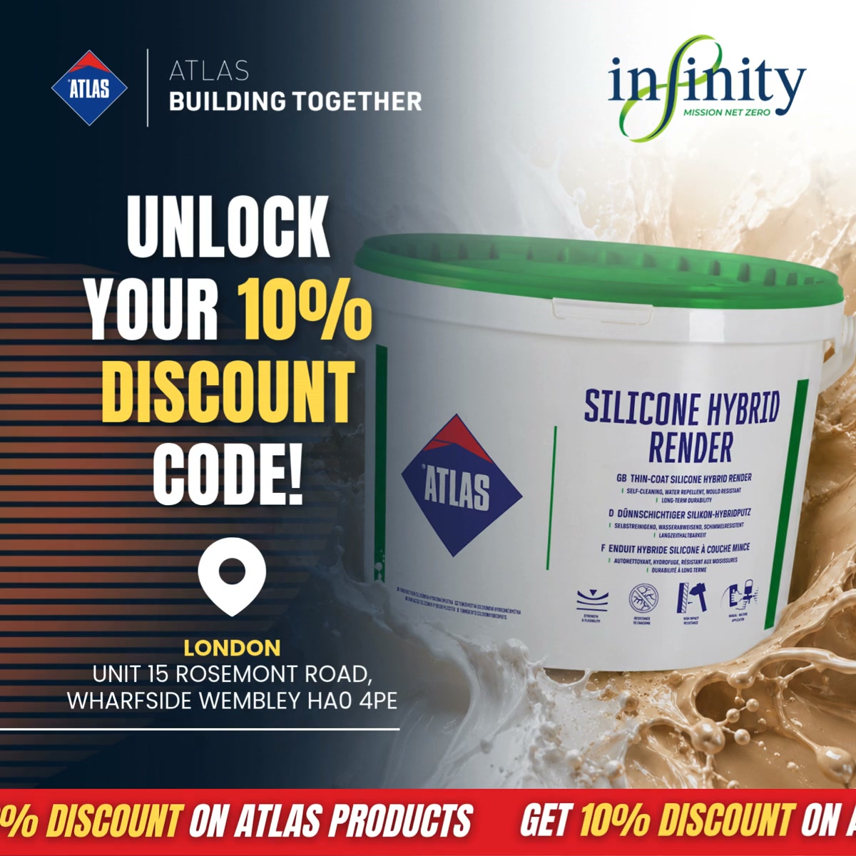Get an exclusive 10% discount on ATLAS products!