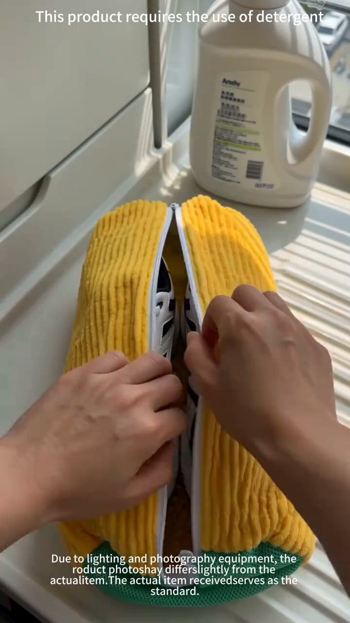 Microfiber Shoe Washing Machine Bag for Sneakers