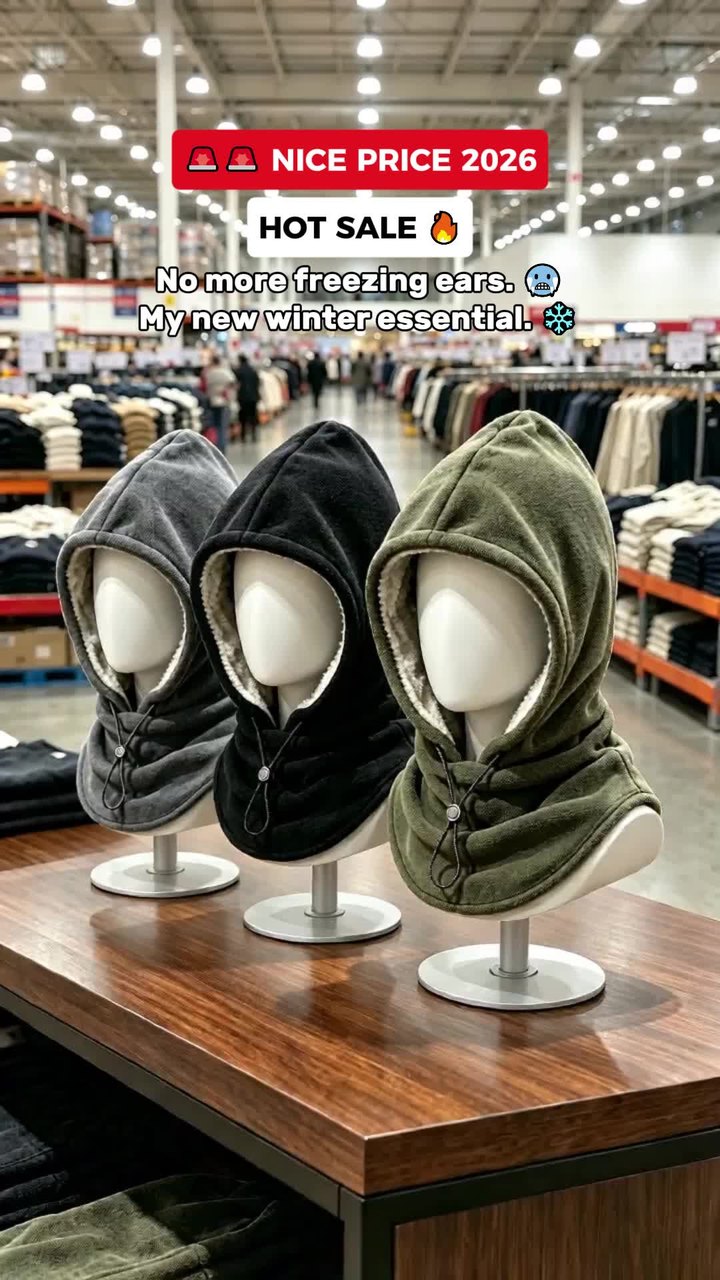 Fleece Double Layer Integrated Hat