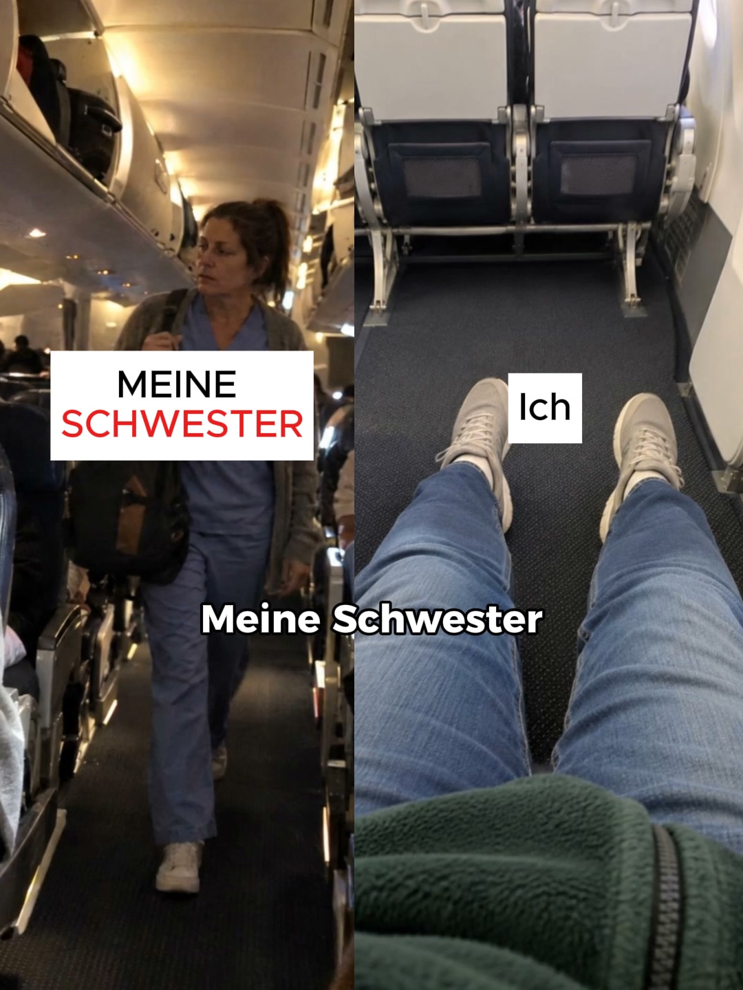 Beuge Schmerzen auf Flugreisen vor