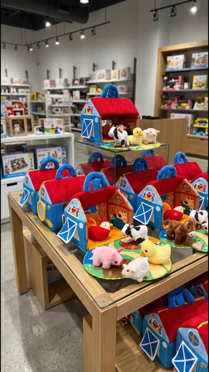 Surprise Barn with Stuffed Farm Animals