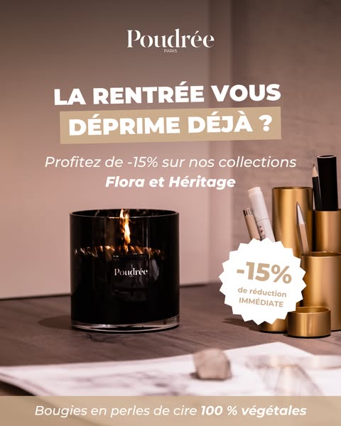 Lotus Ambré - Bougie en perles de cire parfumées