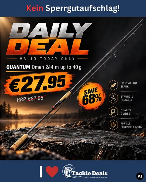 QUANTUM Omen 2,44m bis 40g günstig online kaufen! | Tackle-Deals.eu, 44,24 €