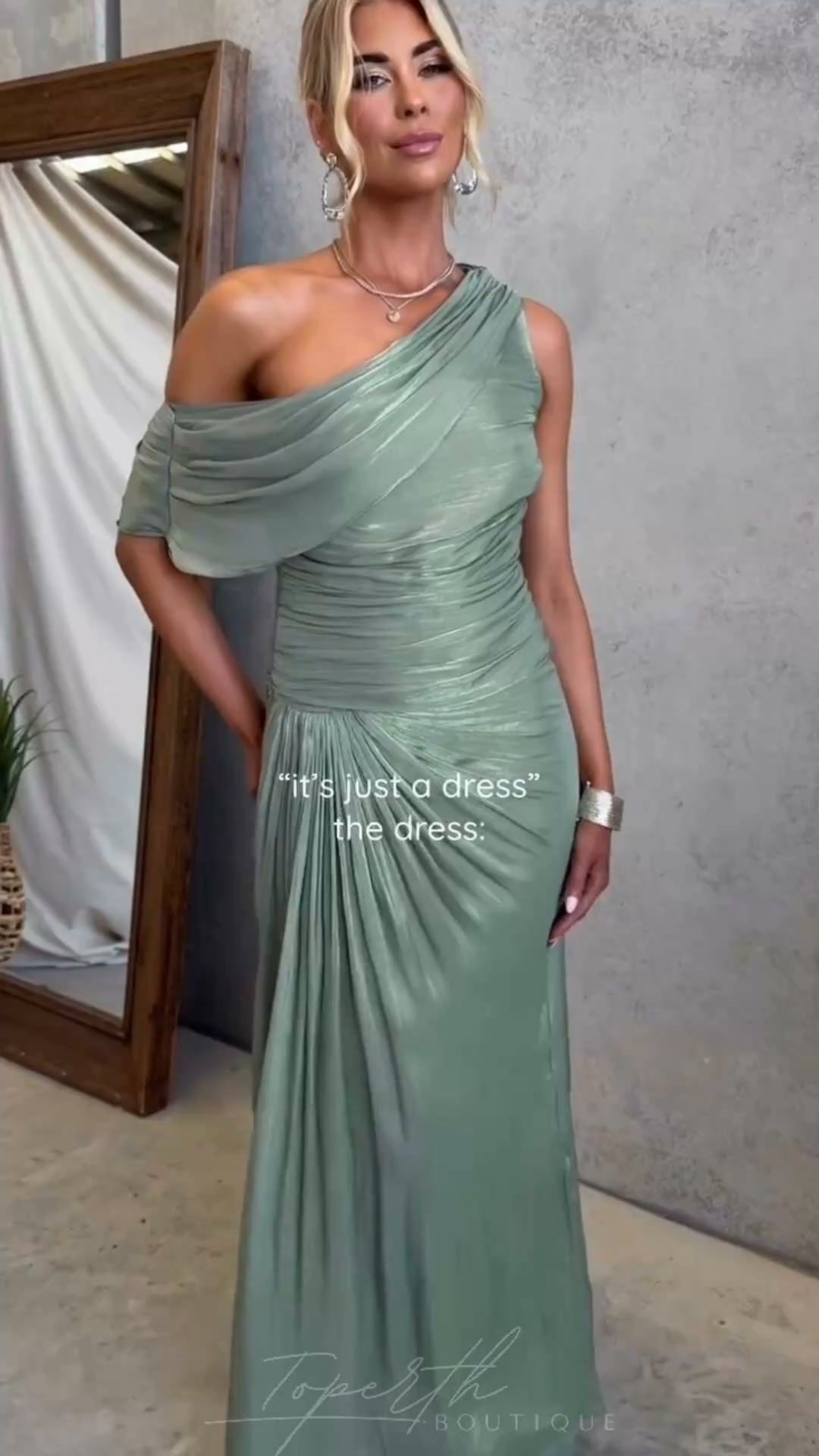 The Draped Maxi That Owns the Room