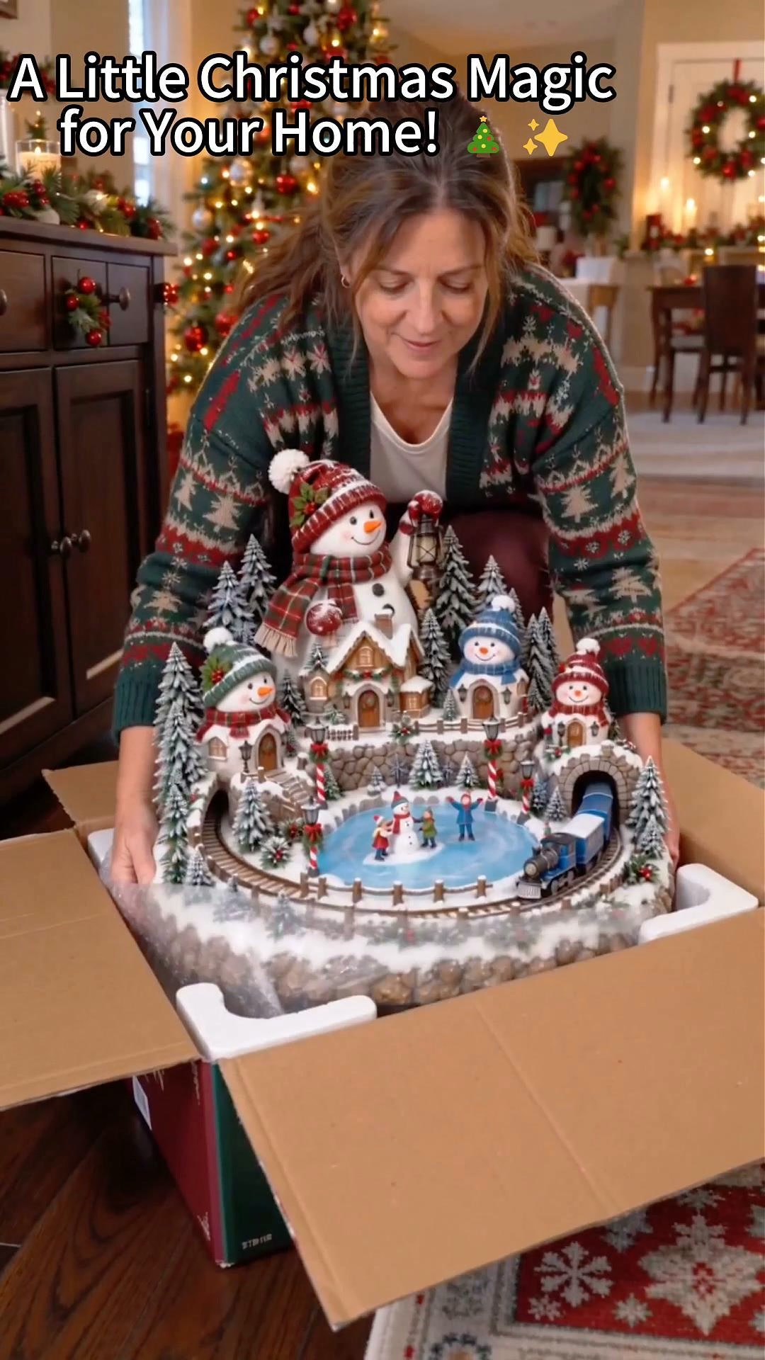 Watch the Christmas Village Come Alive