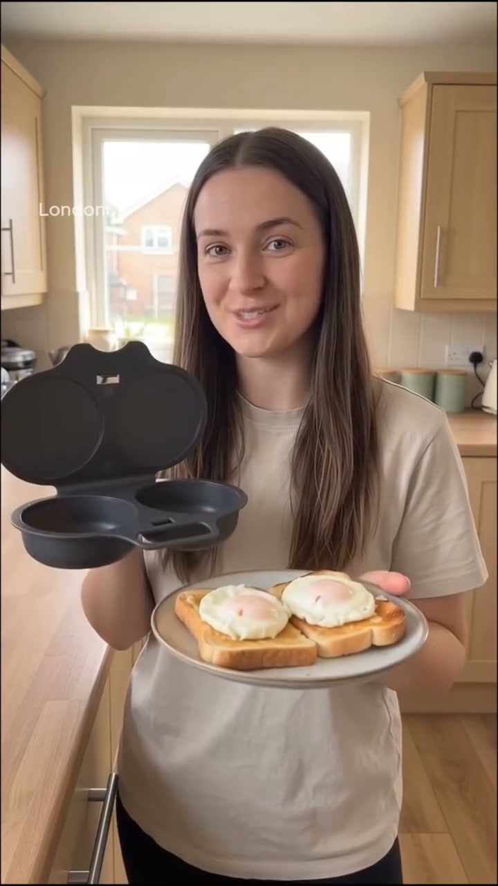 Last Day Sale-Buy 1 Get 1 Free ￡6.99!!Microwave Egg Poacher – Dual-Cavity Steamer, Rapid Heating, Non-Stick PP – Ideal for Home, Office &