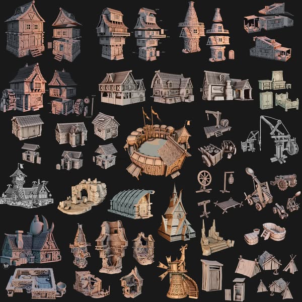 34 Medieval Terrain Designs - $64.99