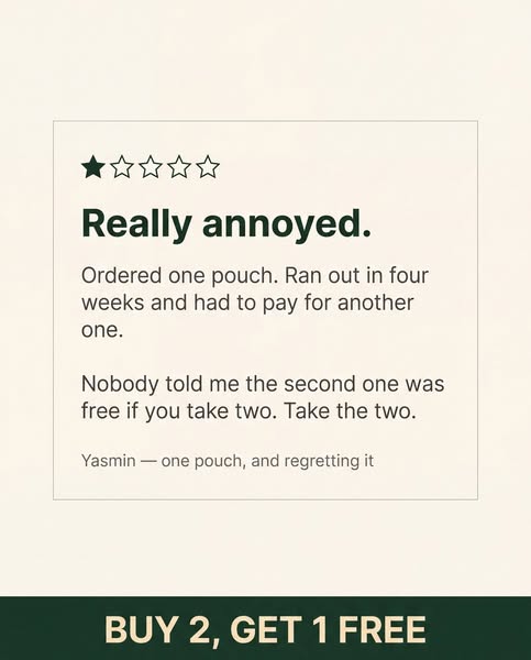 "Should have taken the two."