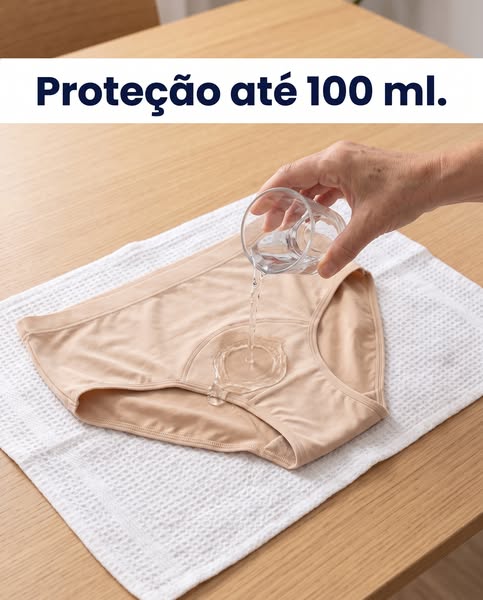 Absorve em 3 segundos. Até 100 ml.