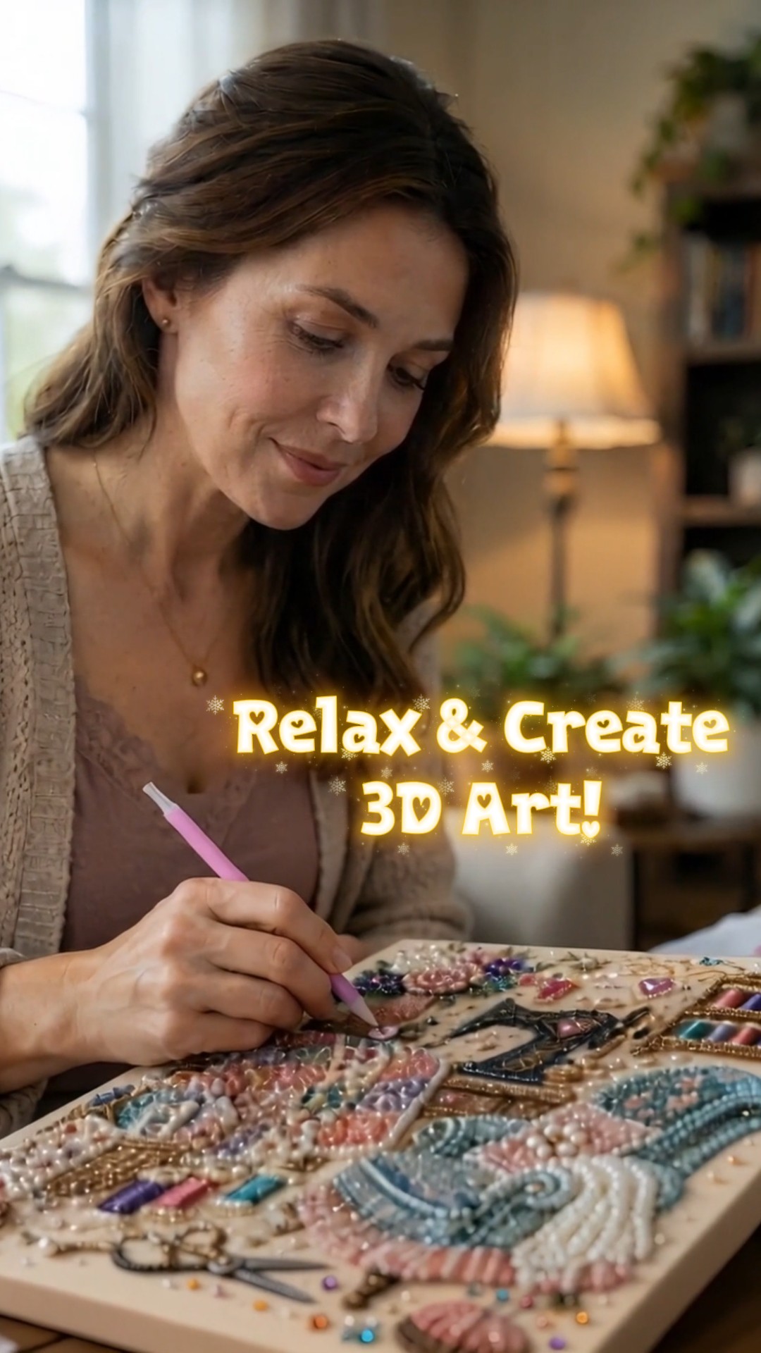 Cozy Hobby Rooms 3D Diamond Painting Kit