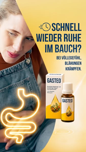 Bauchbeschwerden? Gasteo.