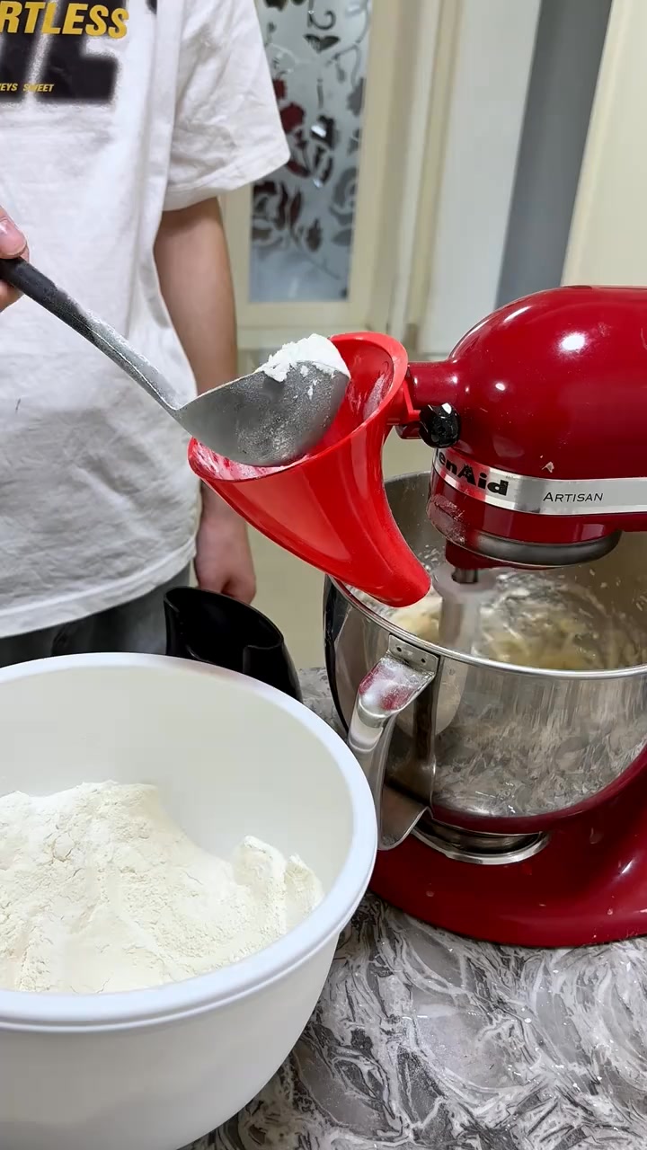 Flour Funnel for Kitchen Aid Stand Mixer