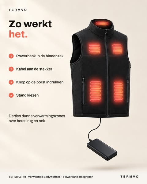 Verwarmde bodywarmers van TERMVO