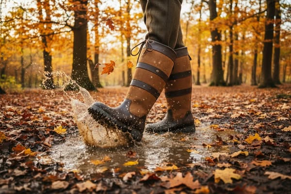 Amberley 2 Oak/Bison Waterproof Country Boot | Full-Grain Leather | Cabotswood