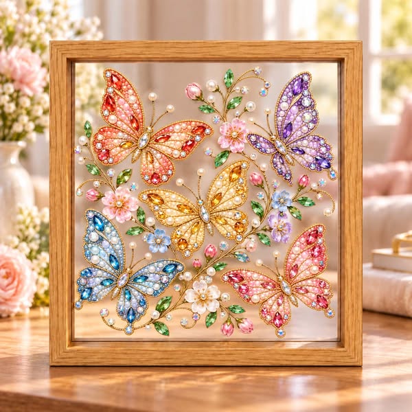 New Framed Clear Diamond Painting Pearl Art KitOn Sale