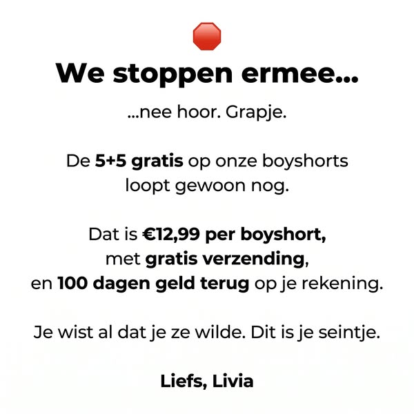 Wij bestaan 6 jaar: 3+2 Gratis!