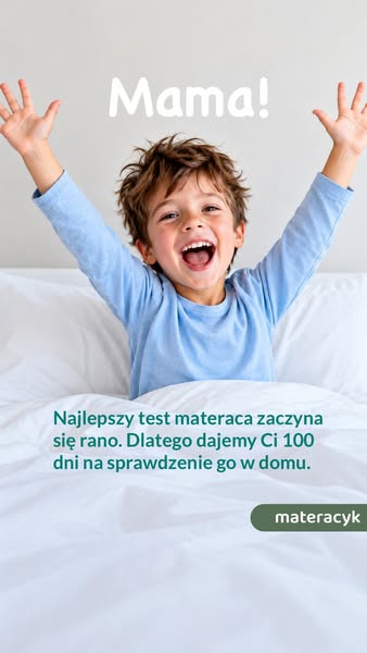 Jeden dwustronny materac na całe dzieciństwo.