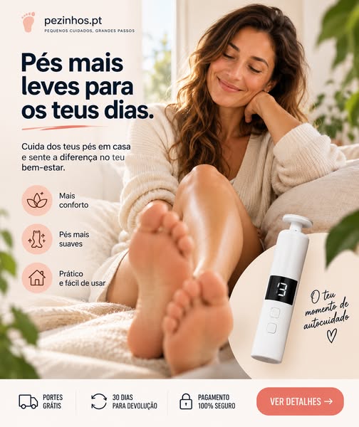 Dá aos teus pés o cuidado que merecem.