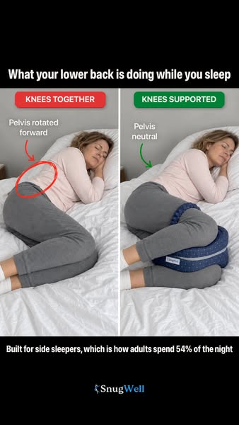 Stays in place all night with strap