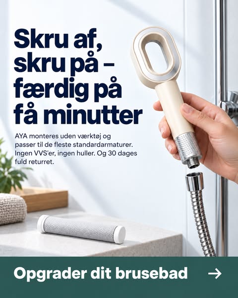 Slut med kruset og skadet hår.