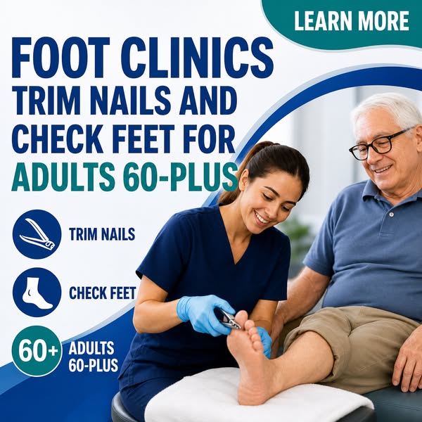 Foot Clinics Trim Nails And Check Feet For Adults 60-Plus