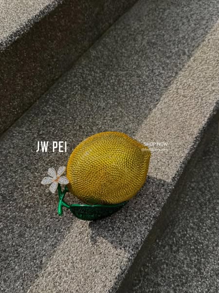 Lemon-Inspired Rhinestone Clutch - Yellow – JW PEI UK