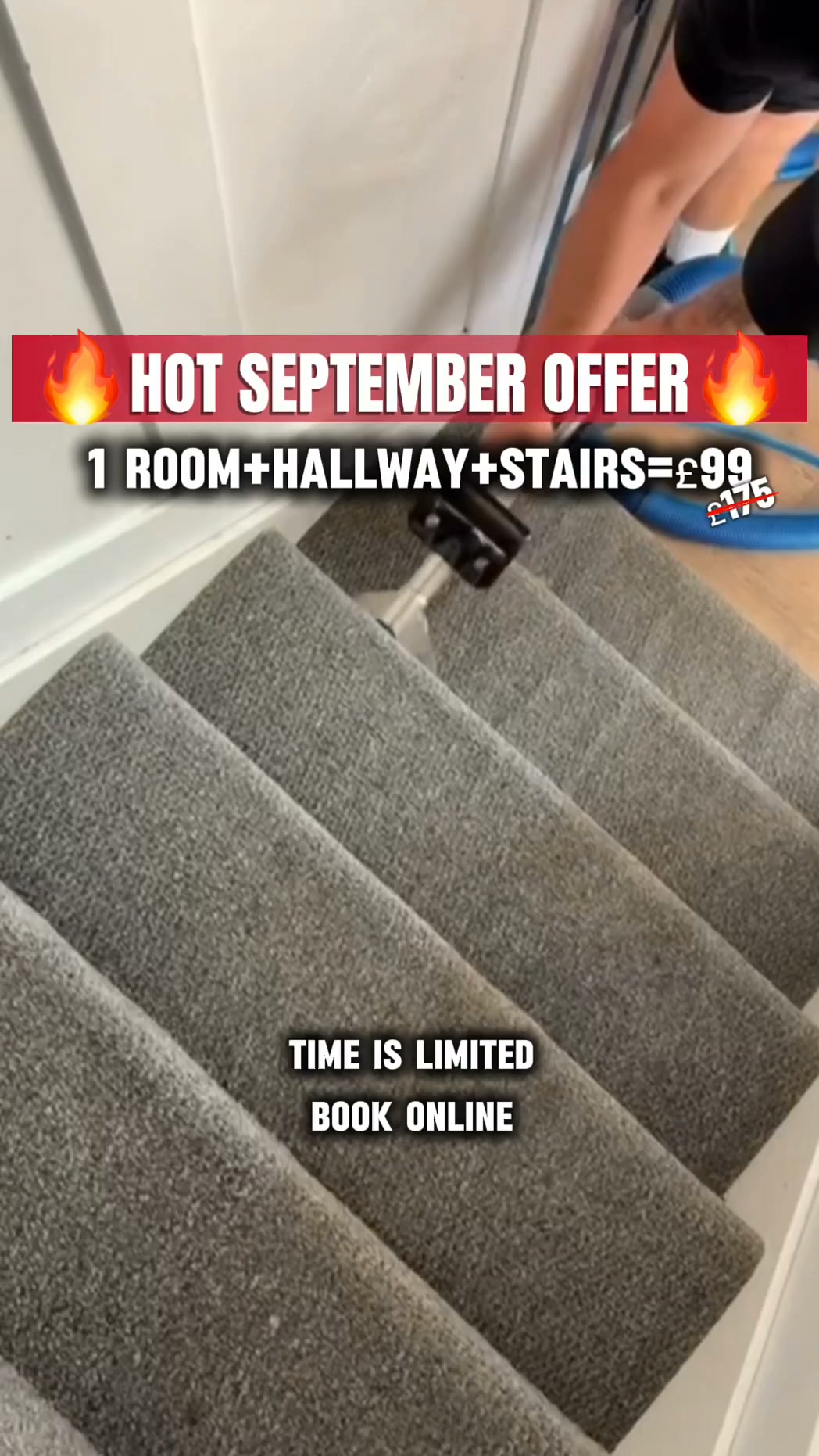 £99 — 1 ROOM + HALLWAY + STAIRS | SEPTEMBER OFFER